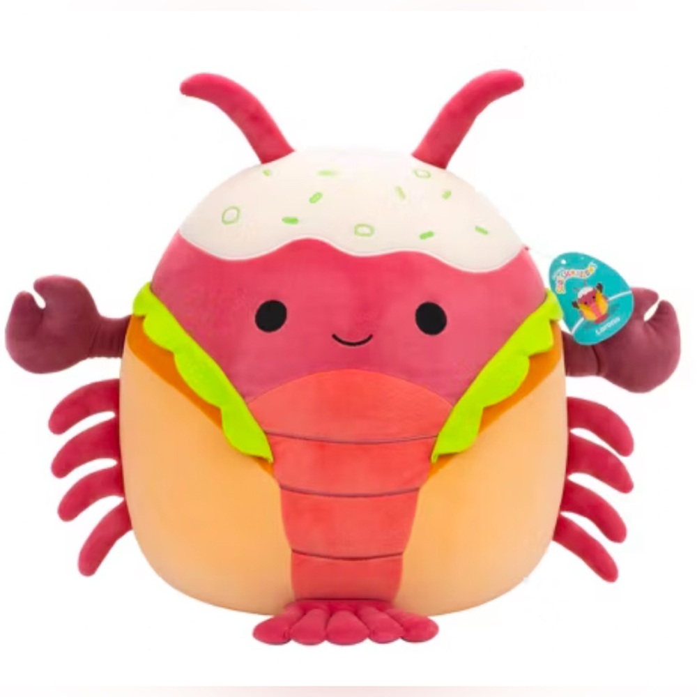 Lobster Roll Squishmallow 16 inch Lorono lobster Plush Toy New w/ tags